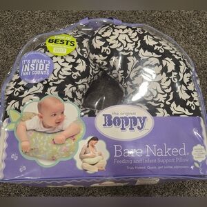 Boppy Black and White Feeding Pillow